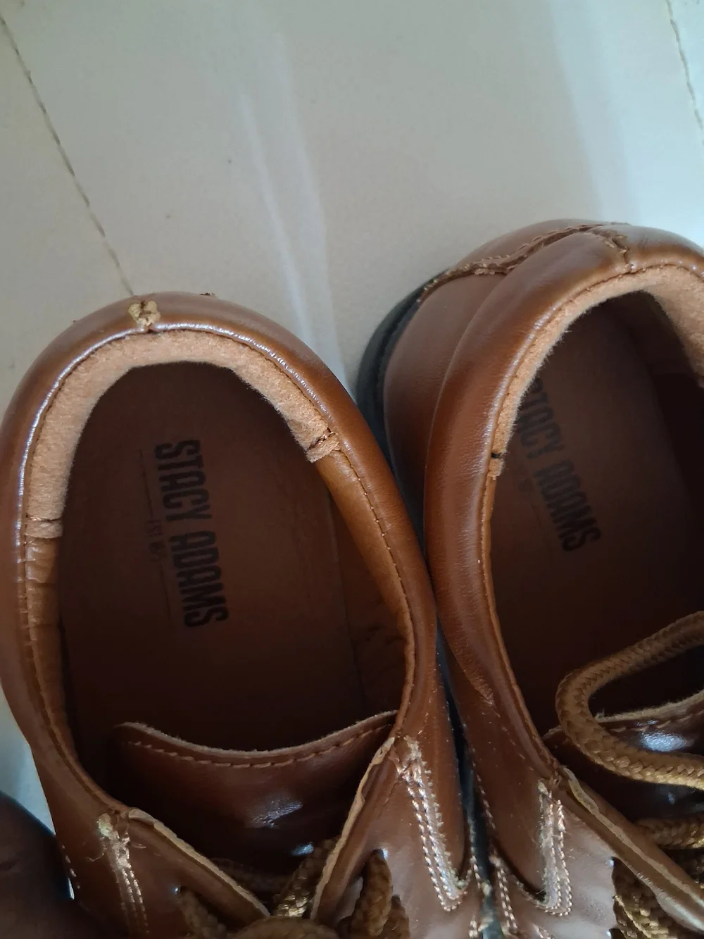 Stacey Adams Kids Classic Brown Lace-Up Boys Dress Shoes 8
